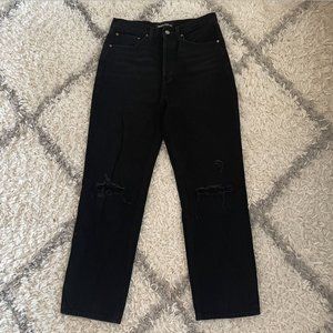 Denim Forum High Rise Black Jeans